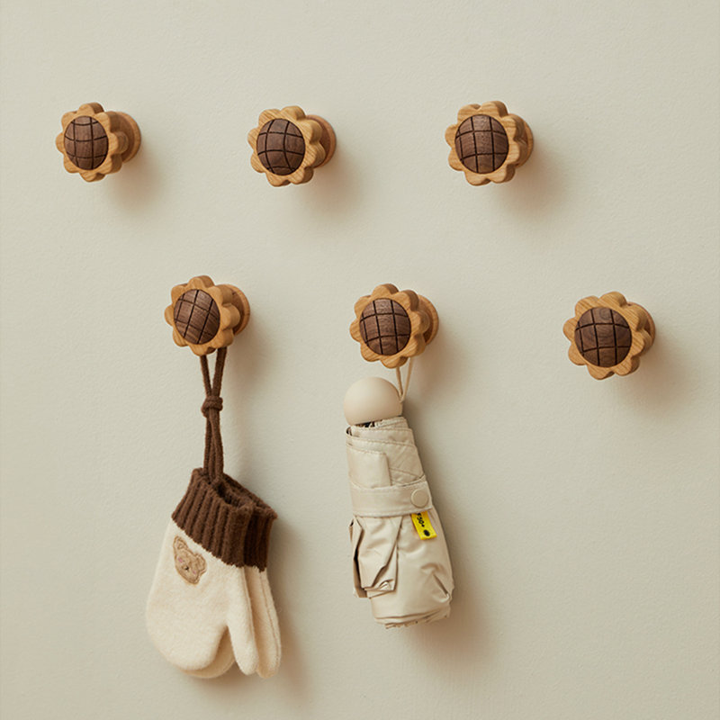 Crochet mural en bois sans perçage (simple)