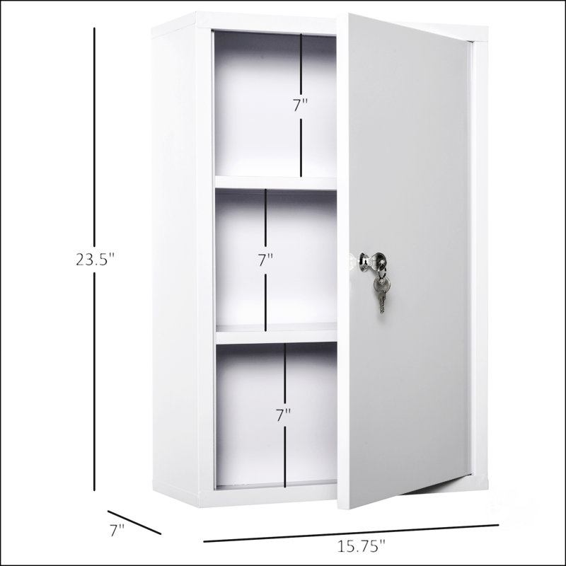 Armoire à pharmacie murale en acier