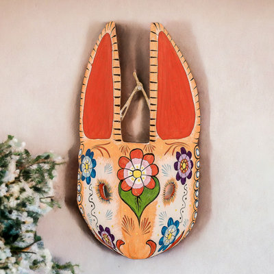  Handmade Floral Hops Wood Mask