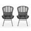 Ensemble de 2 chaises de patio avec coussins Frazer-981259492