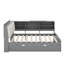 Lit plateforme en bois avec lit gigogne, tablettes et tête de lit avec rangement-172419175-172419176