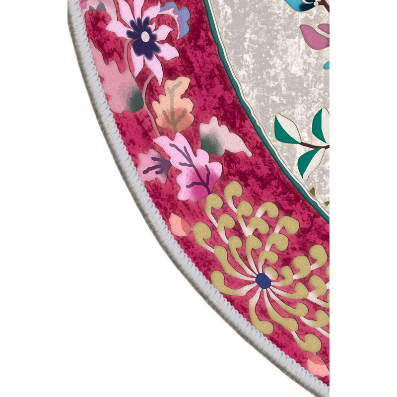 Premium Woven Carpet Area Rug, 5.9 x 9.2 ft, 100% Polyester, 650 g/m² | Antibacterial, Non-Slip Underside, 3D Digital Printing | Machine Washable, Soft Pile Height: 0.3 in | Perfect for Living Room & Bedroom Decor