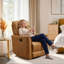 Tayani 31.5" Wide Modern Comfortable Microfiber Swivel And Rocker Manual Recliner-596601513
