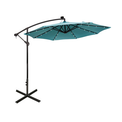 Kinyon 120'' Lighted Cantilever Umbrella