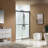 56" - 60" W x 76" H Double Sliding Frameless Shower Door with 5/16"(8mm) Clear Tempered Glass-71531948