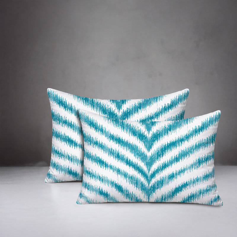 Coussin intérieur / extérieur Scaro, 25x18, Turquoise