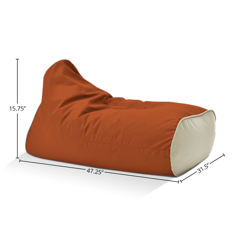 Sunset Sunbrella Outdoor Bean Bag, Red
