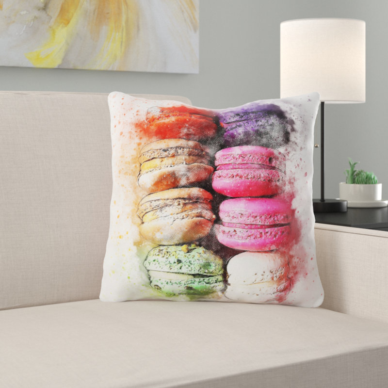 Outdoor Reversible Throw Pillow, Microsuede, Indoor
