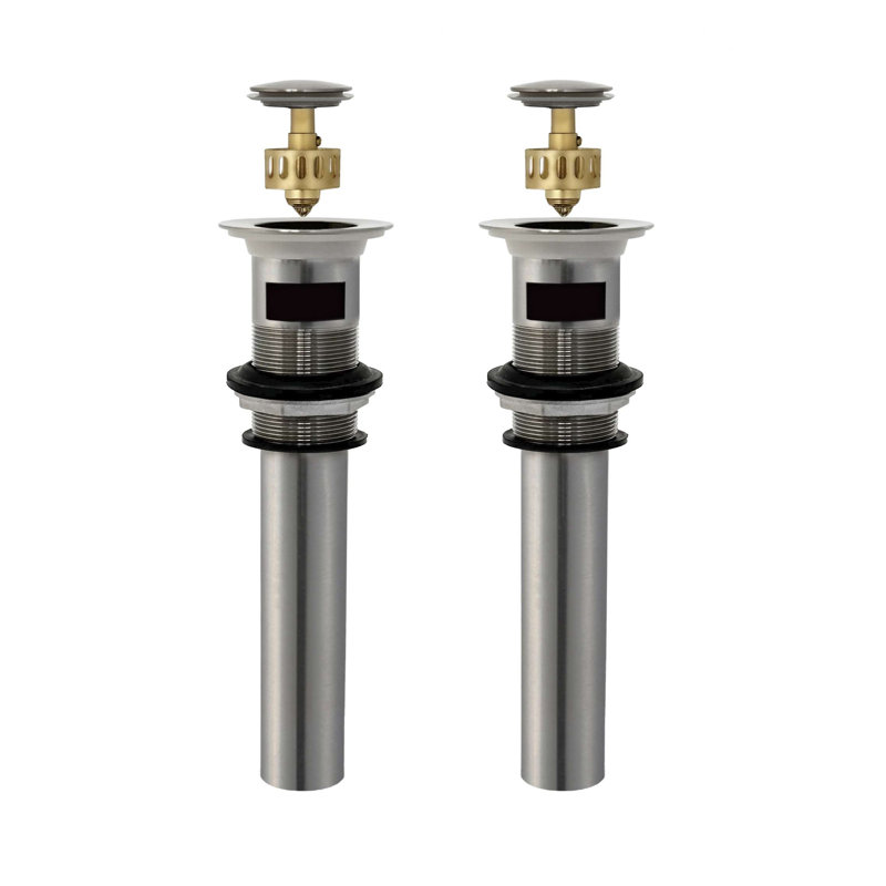 Élan Bathroom Sink Pop-Up with Overflow, Brushed Nickel