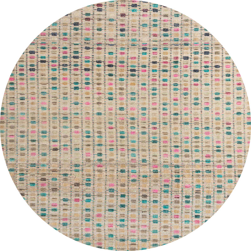 Tapis abstrait moderne 4760, Rond 6 pi
