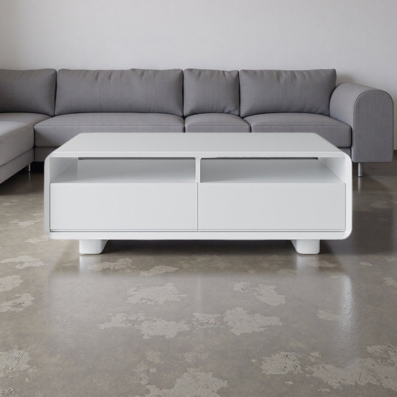 Table basse de luxe avec tiroir silencieux, 14.96" H x 55.11" L x 27.55" W