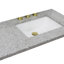 Tangular 43'' Stone Single Bathroom Vanity Top with Sink-52013489