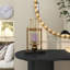 Porte-bougie abstrait moderne en métal-1399909507
