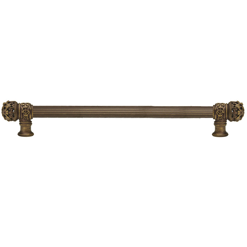 Juliane Grace 18 inches c.c with 5/8 reeded center long pull small finial in Chalice, 6", Satin