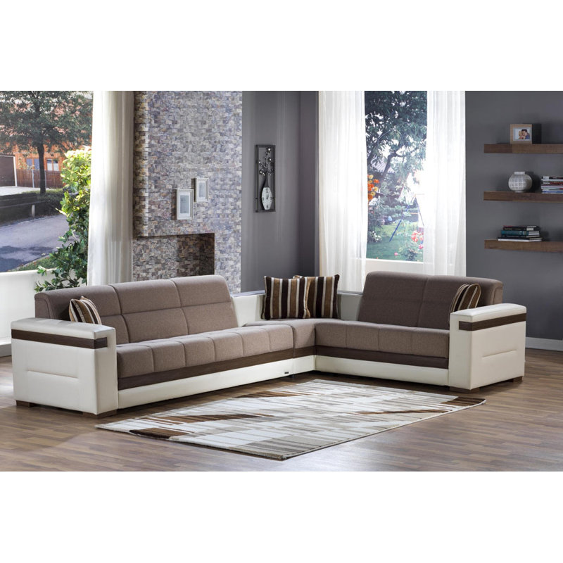 Canapé modulaire lune moutarde Platin