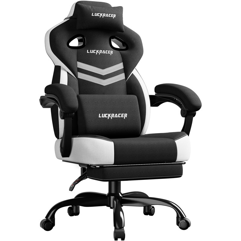 LUCKRACER Game Chair, Black