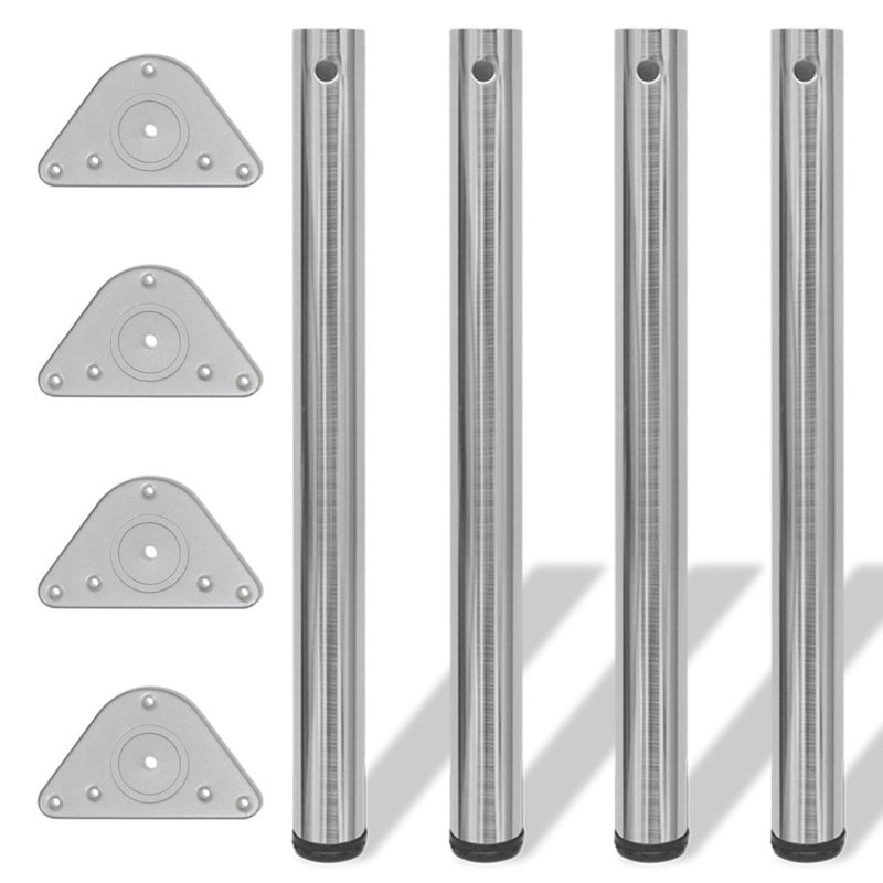 Pieds de table réglables en hauteur vidaXL, multicolore