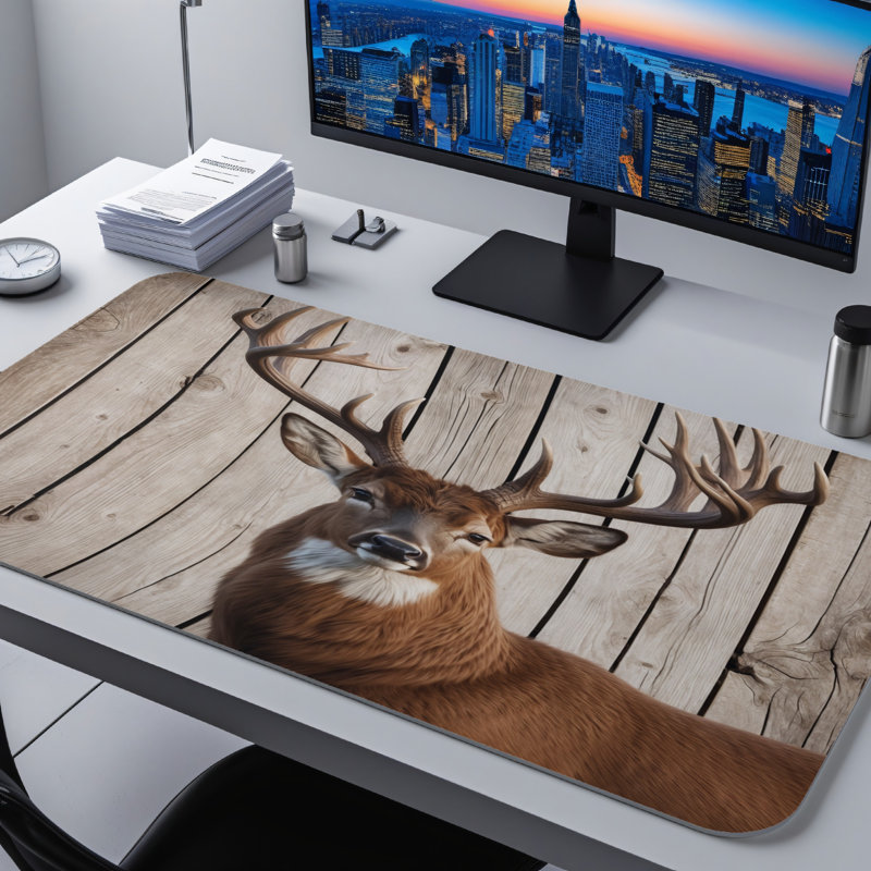 Polyester Desk Pad, 14.4x12.1