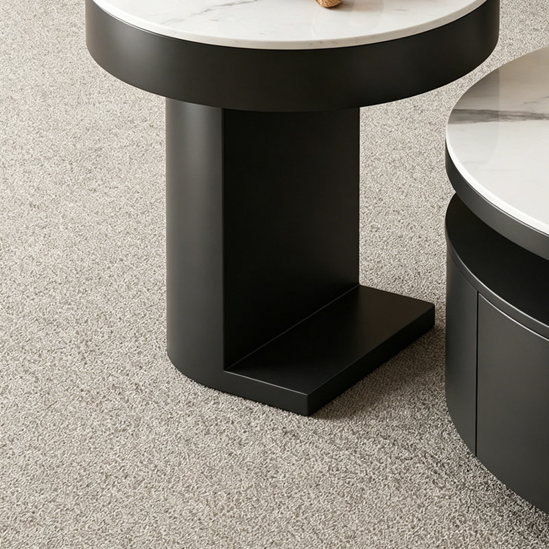 Lilliam, H 14,56 po x L 27,55 po x l 27,55 po, Blanc / gris pâle / noir
