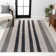 Tapis ivoire / gris foncé Elvin
