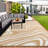 Outdoor Rug Reversible Outdoor Doormat Waterproof, Modern Plastic Straw, Abstract, Mark Resistant, Easy Clean, Portable, Low Pile, for Patio, Deck, Camping, RV-1722809580-1722809569
