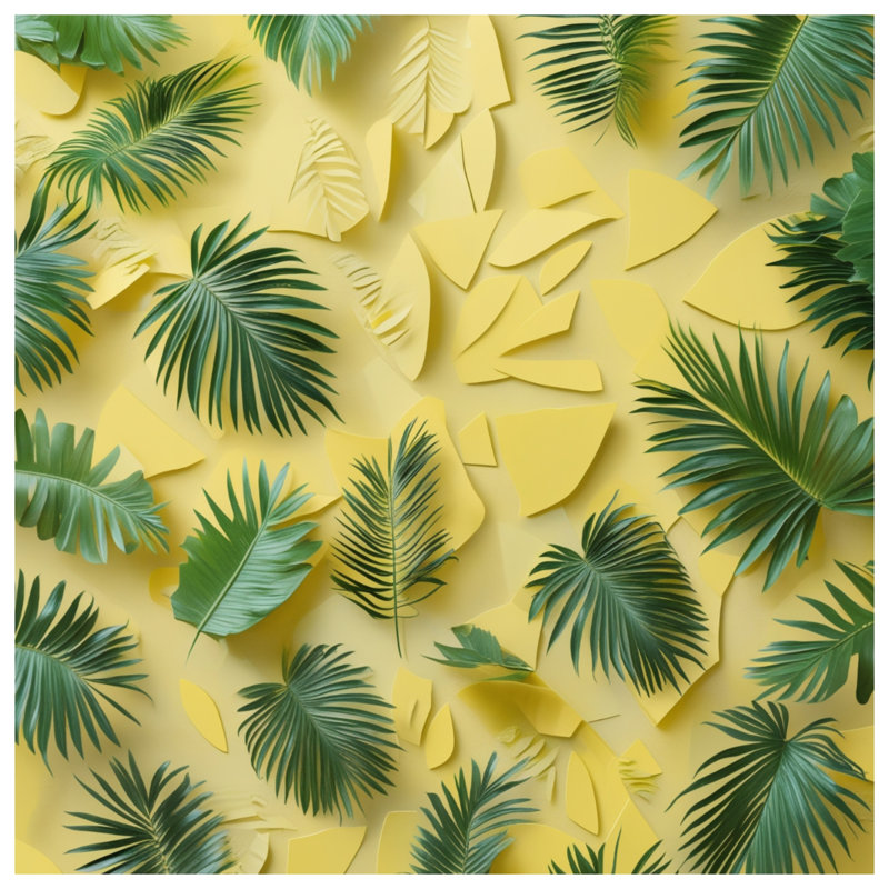 Rideau de douche Tropical, L 70 po x H 72 po