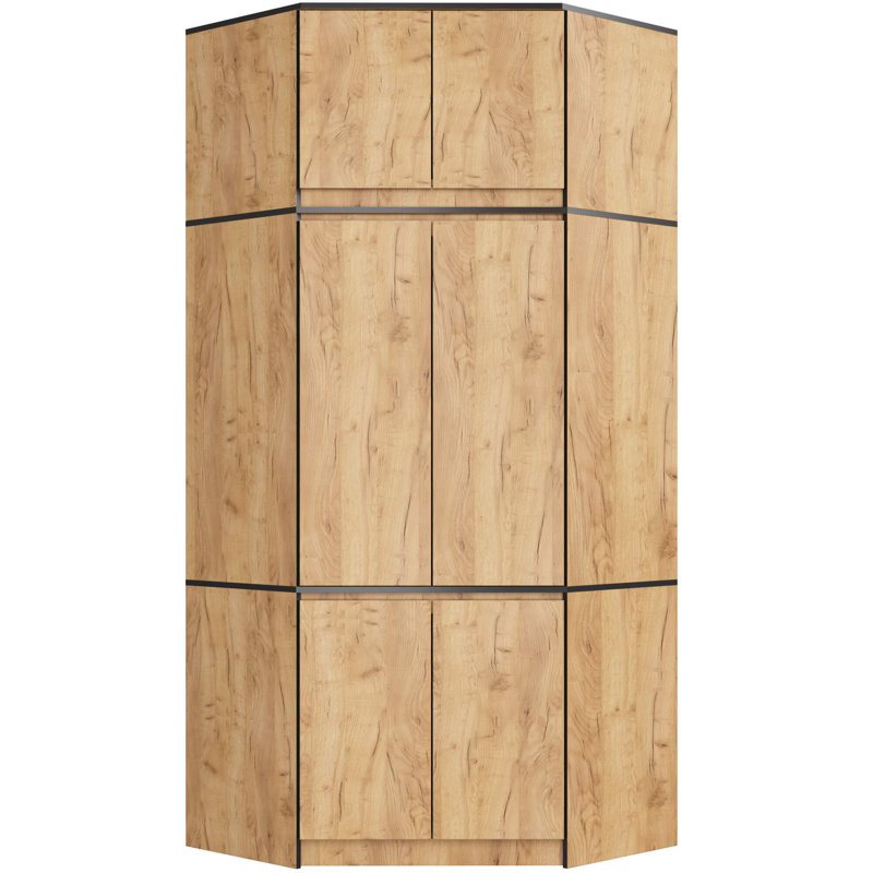 Breena 6 Door Manufactured Wood Wardrobe