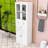 Spacious Multi-Functional MDF Cabinet with Adjustable Shelves and Glass Doors