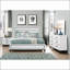 MESSAGE BLANC MIRAGE avec tiroirs coulissants et design contemporain pour les chambres à coucher modernes-2022446525