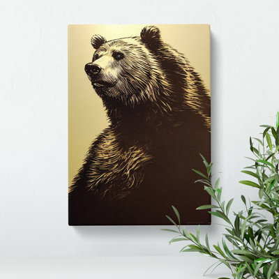 Great Grizzly Bear No.4 - Wrapped Canvas