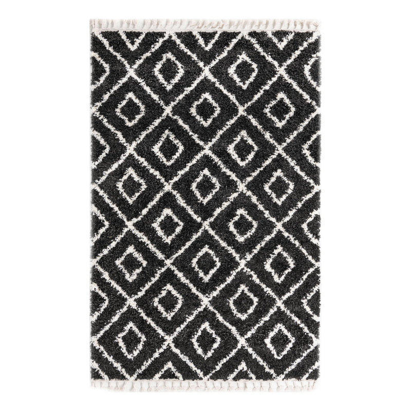 Bikales Geometric Indoor Rug, Rectangle 5'3" x 8'