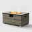 Rattan Fire Pit Table with Tank Holder