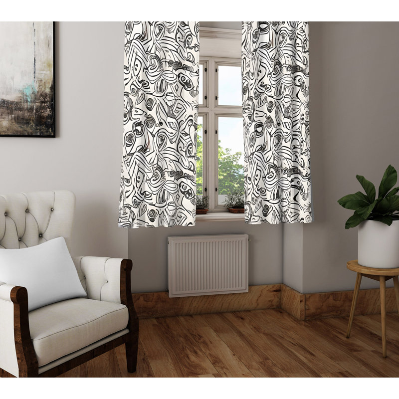 Rideau en polyester Braxon, L 40 po x L 61 po