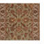 Tapis unique en laine noué à la main de haute qualité de 4 pi 1 po x 6 pi vert clair / ivoire / rouge / gris
