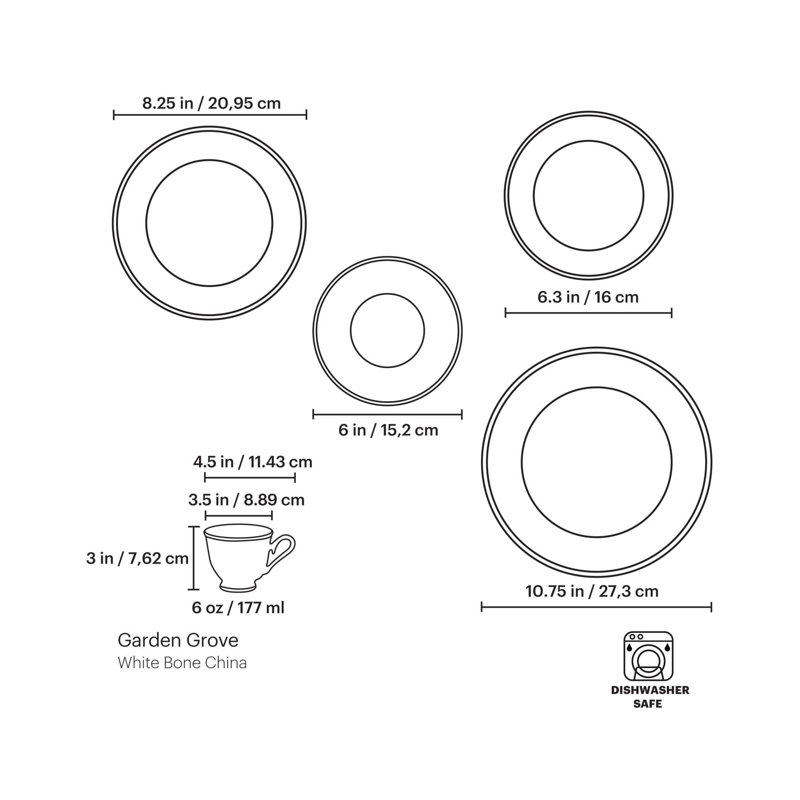 Garden Grove 5-Piece Place Setting