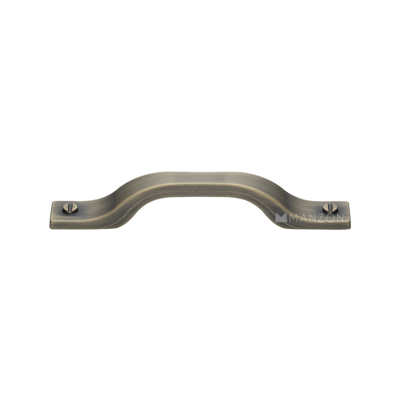 Bureau Cabinet 5 1/16" Center to Center Arch Pull, Burnished Brass