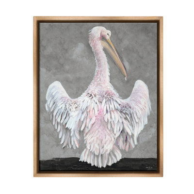 «Pelican Flapping Wings Floater Frame» par Steller Design Studio sur toile