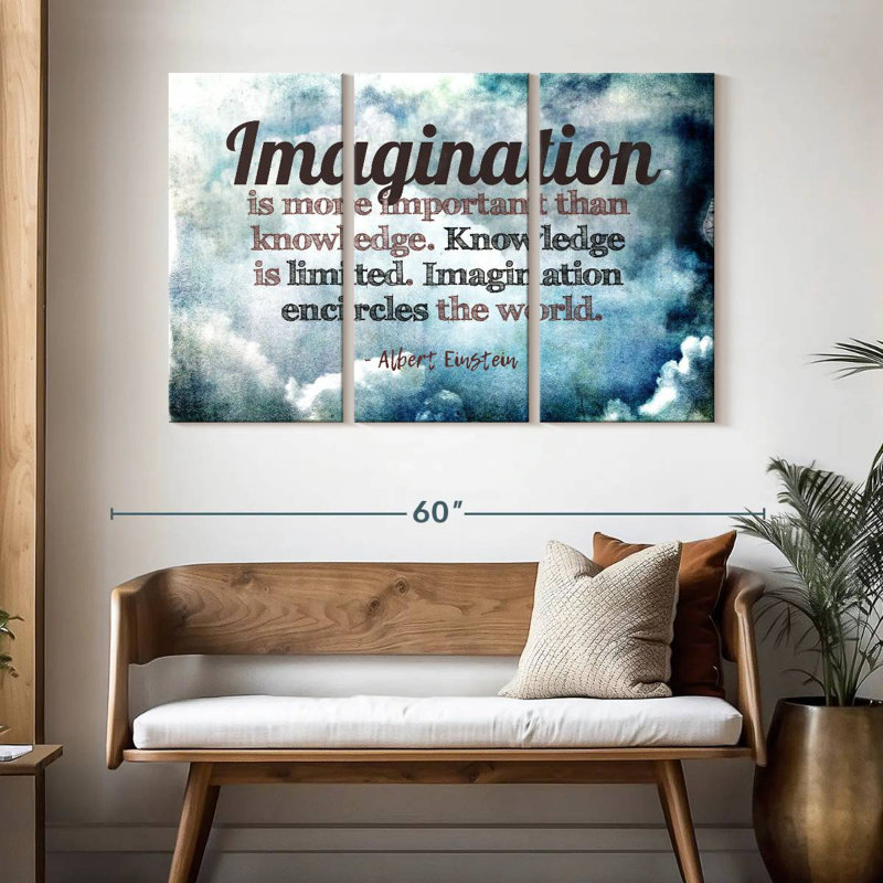 Tergel Albert Einstein's Quote, 32" H x 50" W