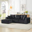 Modular Sectional Sofa, Modern Corduroy Cloud Couch with Deep Seat, Upholstered 4-Seater Sofa-595175083