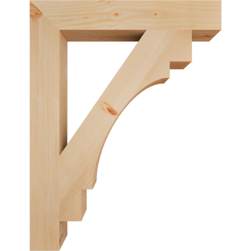 Support l 3 1/2 po x P 26 po x H 34 po Merced, H 34 po x l 4 po x P 26 po, Douglas (lisse)