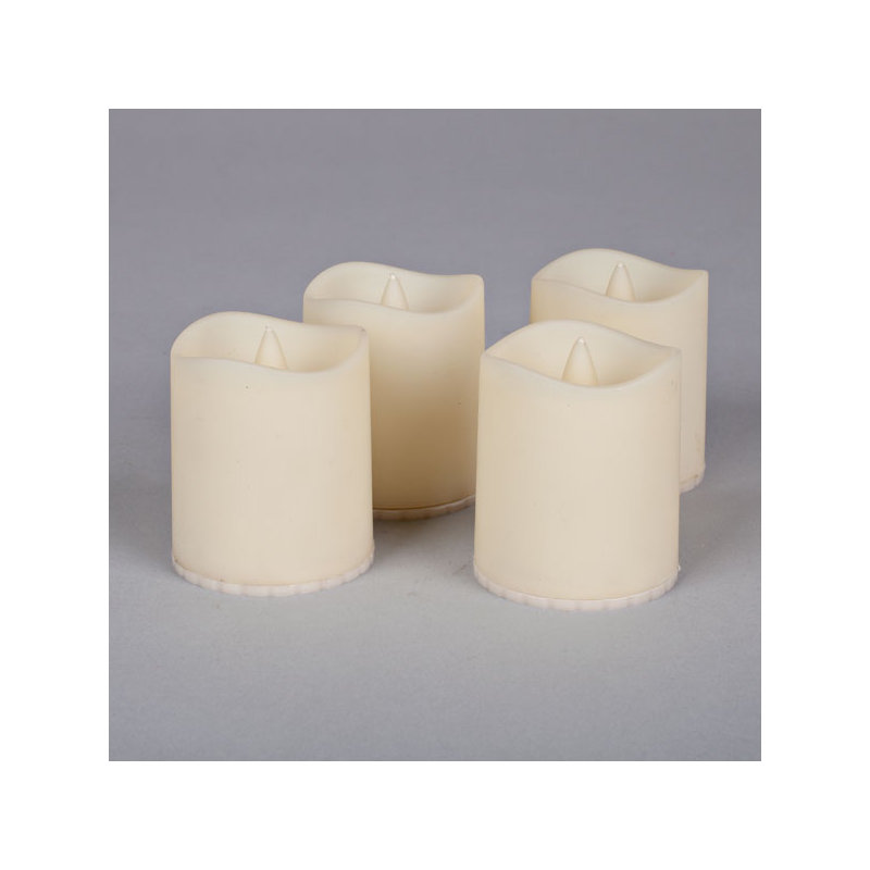 Ensemble De 4 Bougies Sans Flamme