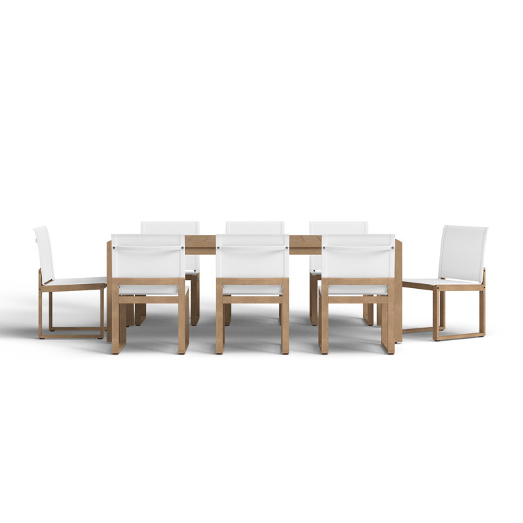 Joly 87'' Rectangular 8 - Person Outdoor Dining Set
