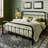 Kawamoto Metal Platform Bed Frame with Elegant Modern Design-1191489908-1191489909