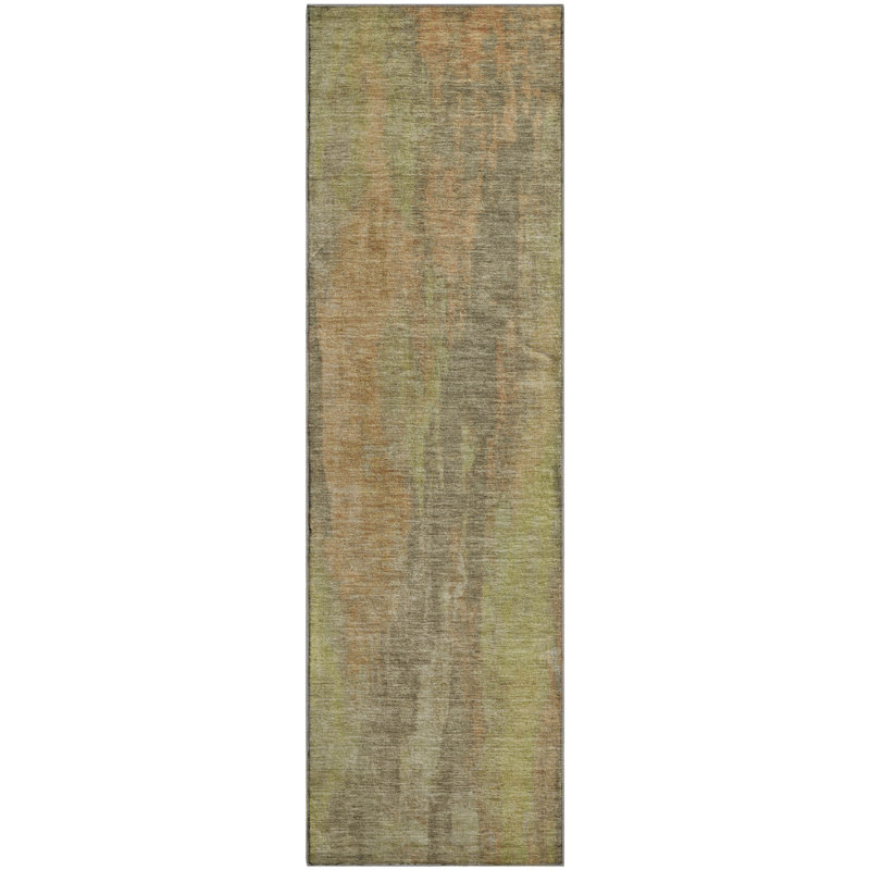 Tapis abstrait lavable à la machine Premium AMF1648, Tapis de couloir 2 pi 3 po x 7 pi 6 po