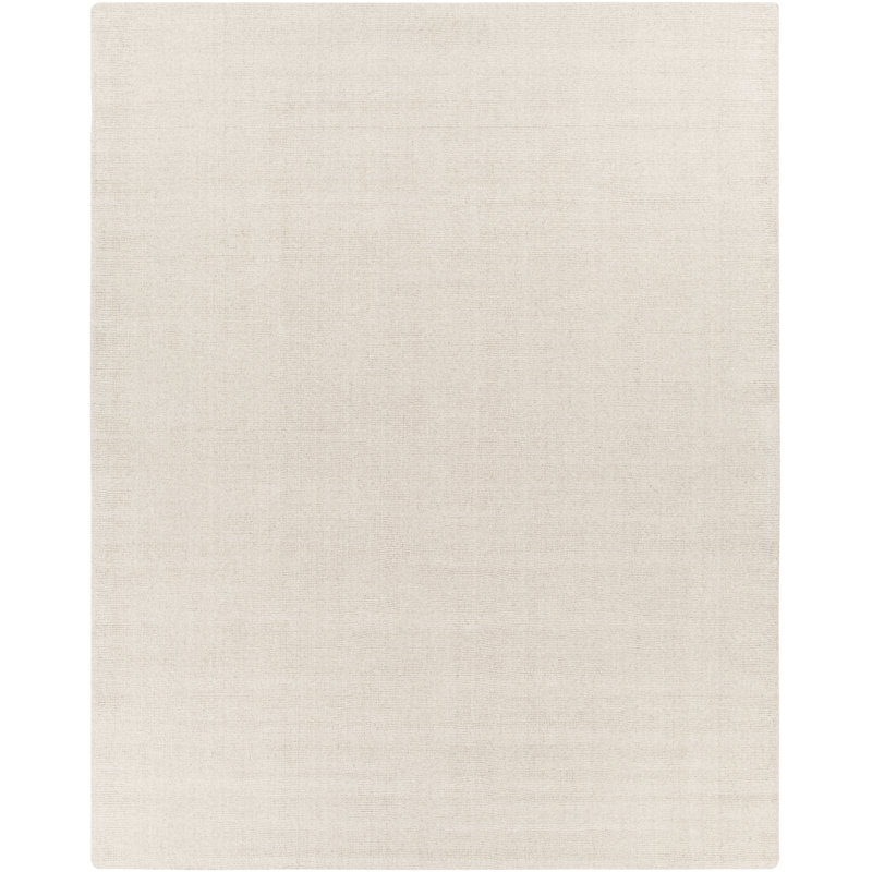 Dingman Hand-Tufted Ivory Area Rug, Rectangle 10' x 14'
