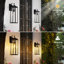 Appliques murales carrées pour l'extérieur avec capteur de lumière -110825314