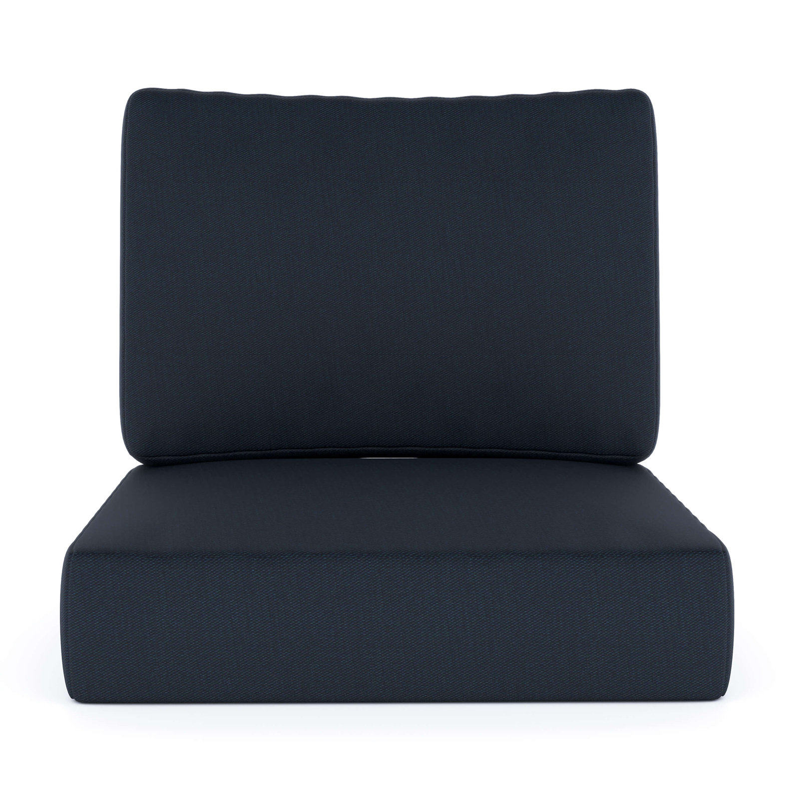 Outdoor Sunbrella Seat/Back Cushion, Sunbrella® Canvas Navy