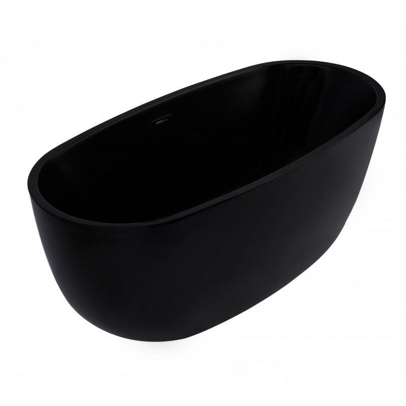 Baignoire autoportante 59 po Fuxi, Noir mat