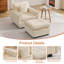 Ensemble de fauteuil d'appoint avec repose-pieds-272850661-272850657