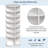 Rotating Shoe Rack Tower, 7-Tier Spinning Shoe Rack, Free Standing 360° Revolving Shoe Organizer,  High Bottom Design Shoe Tower Spinning Storage Lazy Susany, Fits 28 Pairs Of Shoes (7-Tier White)
